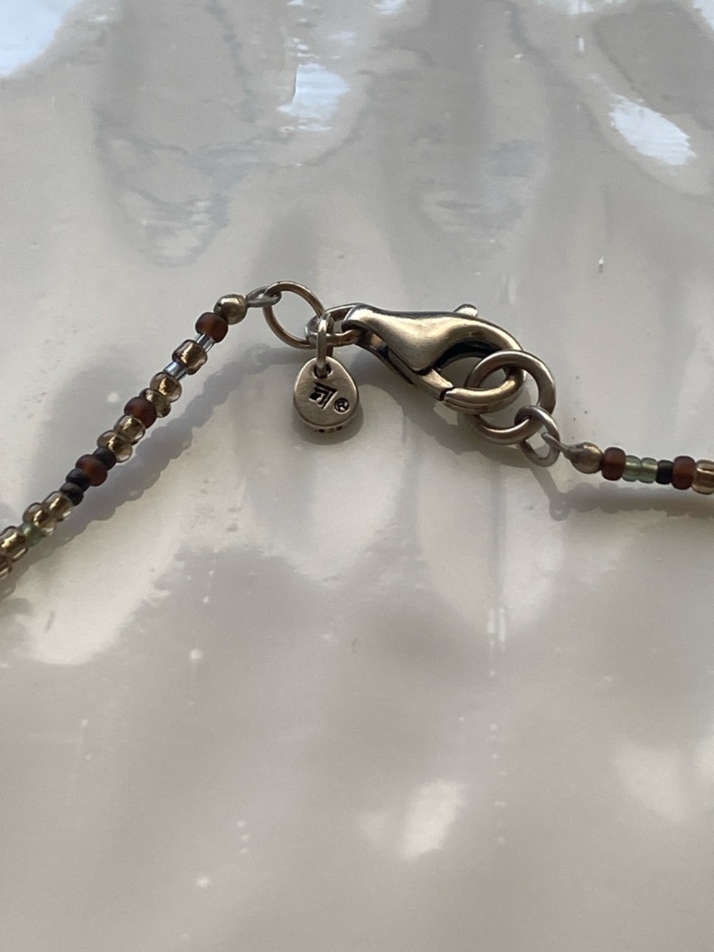Silpada Delicate Multicolor Bead Pendant Necklace N2008 17” inches - Picture 7 of 8